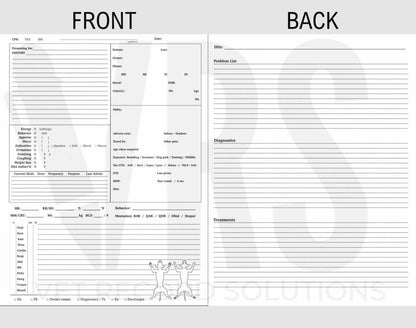 Small Animal Case Log Notebook
